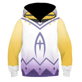 Hazbin Hotel Adam The Exorcist Kids Children Cosplay Printed Hoodie Hooded Sweatshirt Casual Pullover Hoodie